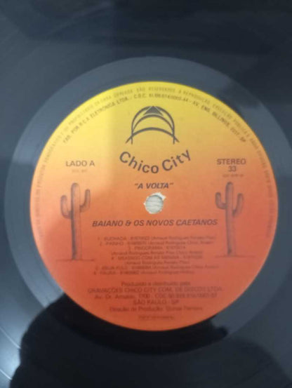 Lp Vinil Baiano & Os Novos Caetanos A Volta