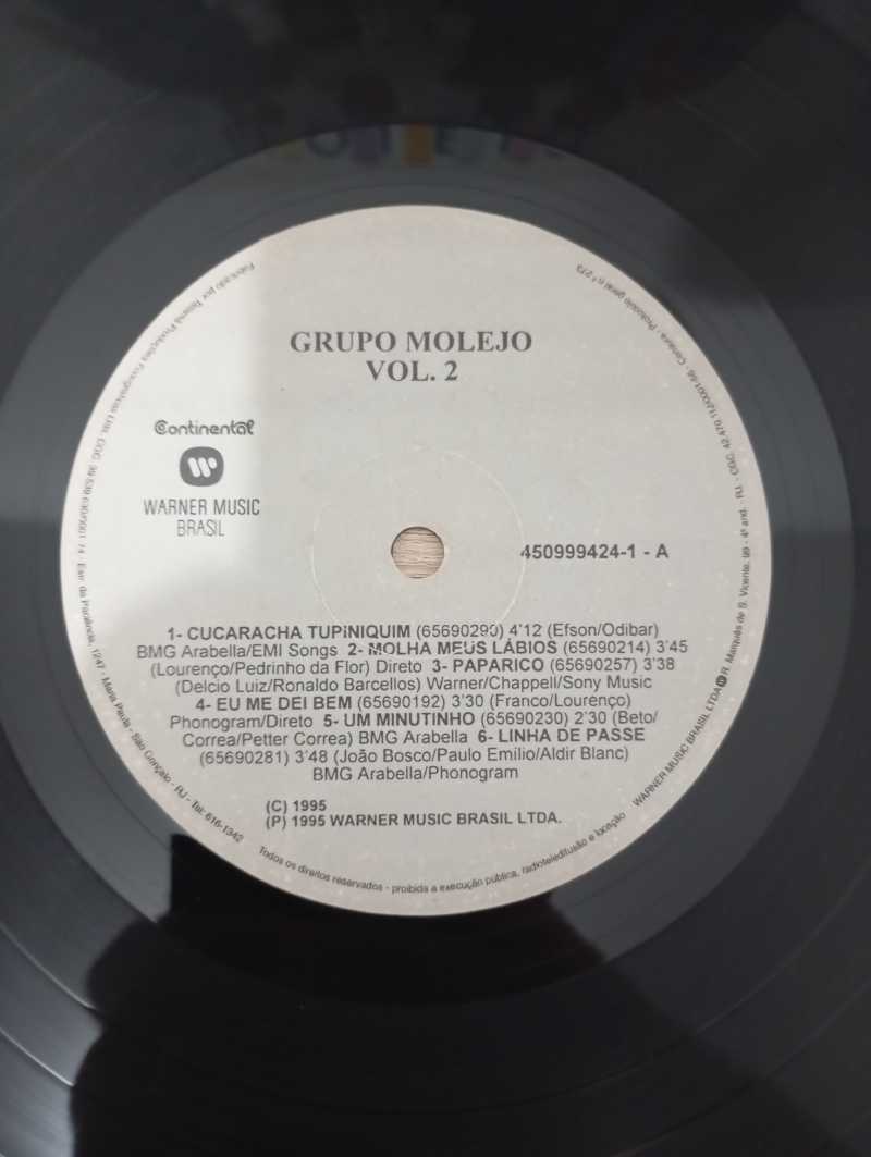 Lp Vinil Grupo Molejo Volume 2