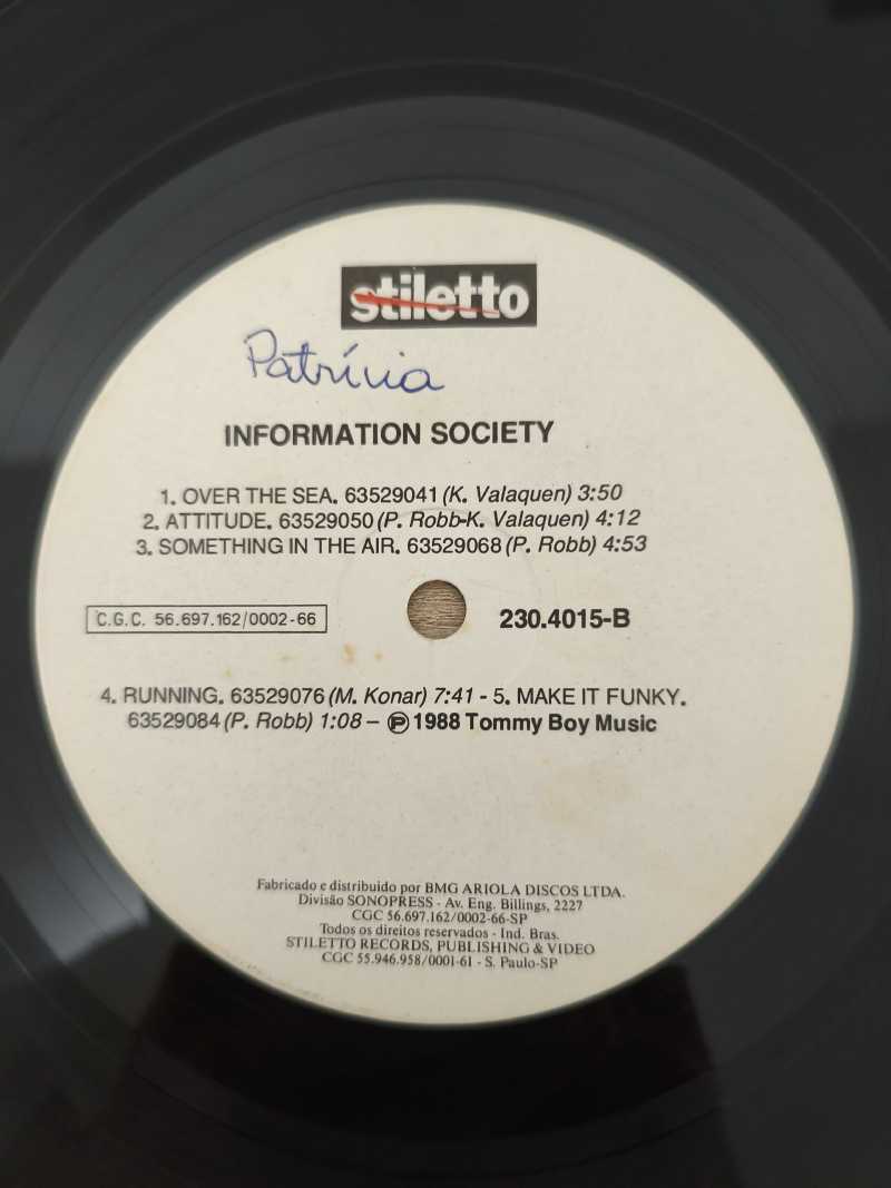 Lp Vinil Information Society 1988