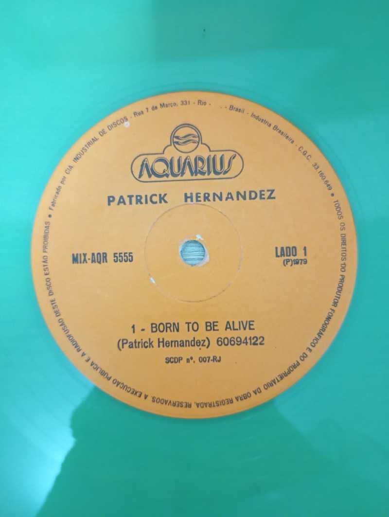 Lp Vinil Patrick Hernandez Born To Be Alive Verde