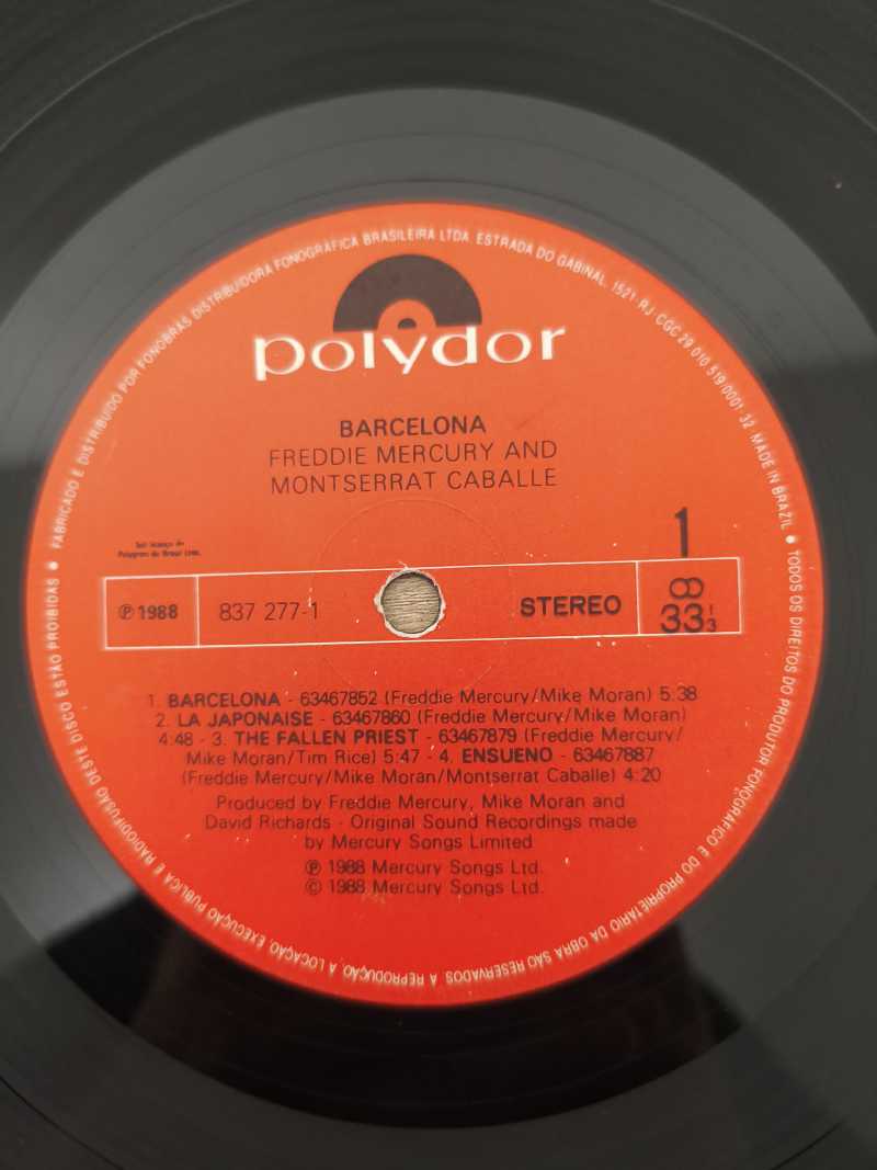 Lp Vinil Freddie Mercury Barcelona, Leia