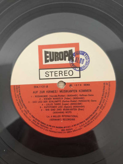 Lp Vinil Auf zur Kirmes! Musikanten Kommen