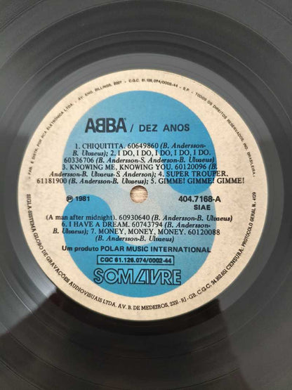 Lp Vinil ABBA Dez Anos