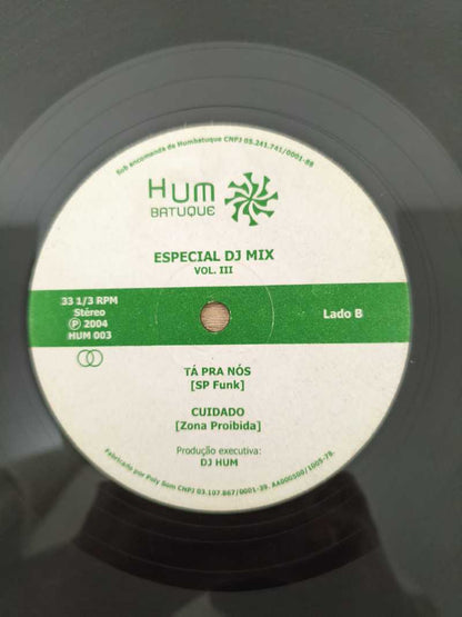 Lp Vinil DJ Hum Especial DJ Mix Vol. III