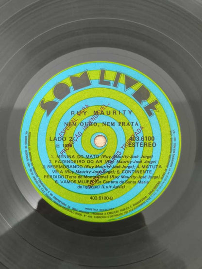 Lp Vinil Ruy Maurity Nem Ouro, Nem Prata