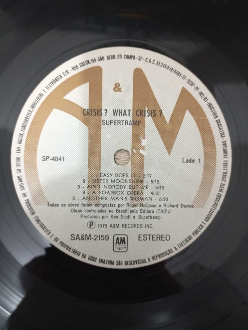 Lp Vinil Supertramp Crisis? What Crisis?