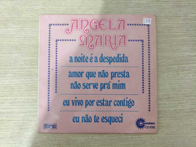 Compacto Vinil Ângela Maria A Noite É A Despedida