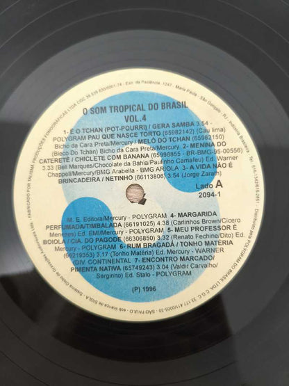 Lp Vinil O Som Tropical do Brasil Vol. 4