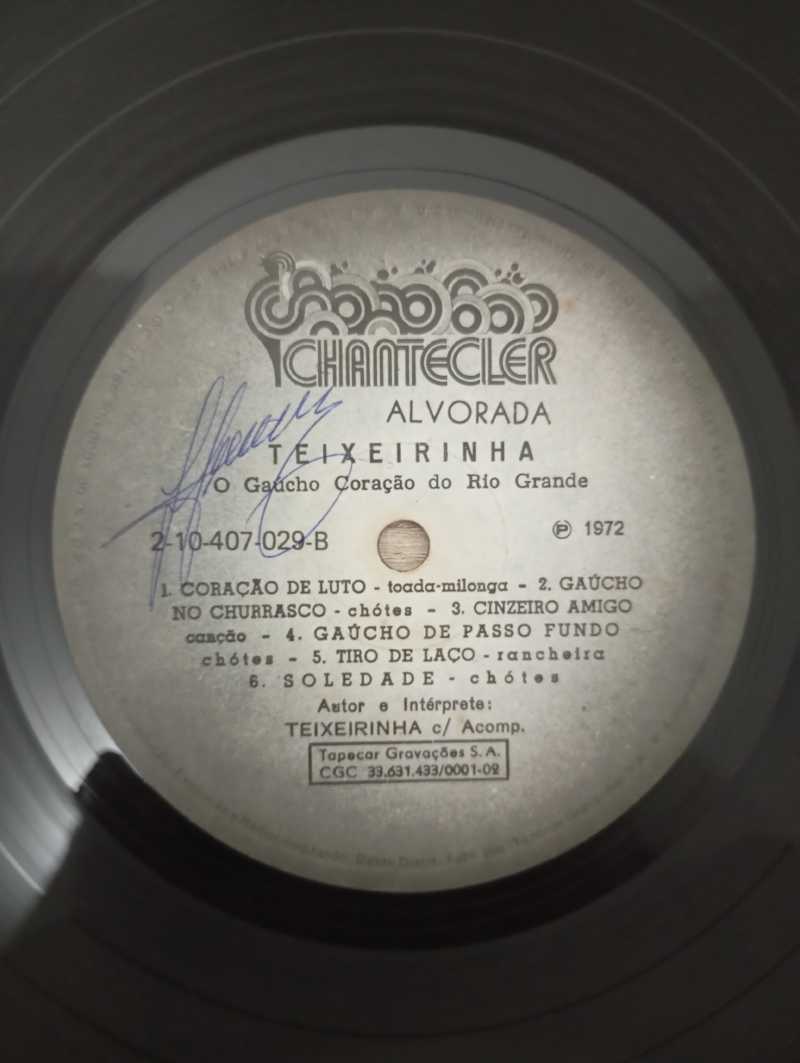 Lp Vinil Teixeirinha O Gaúcho Coração do Rio Grande