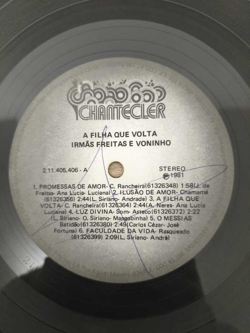 Lp Vinil Irmãs Freitas E Voninho A Filha Que Volta