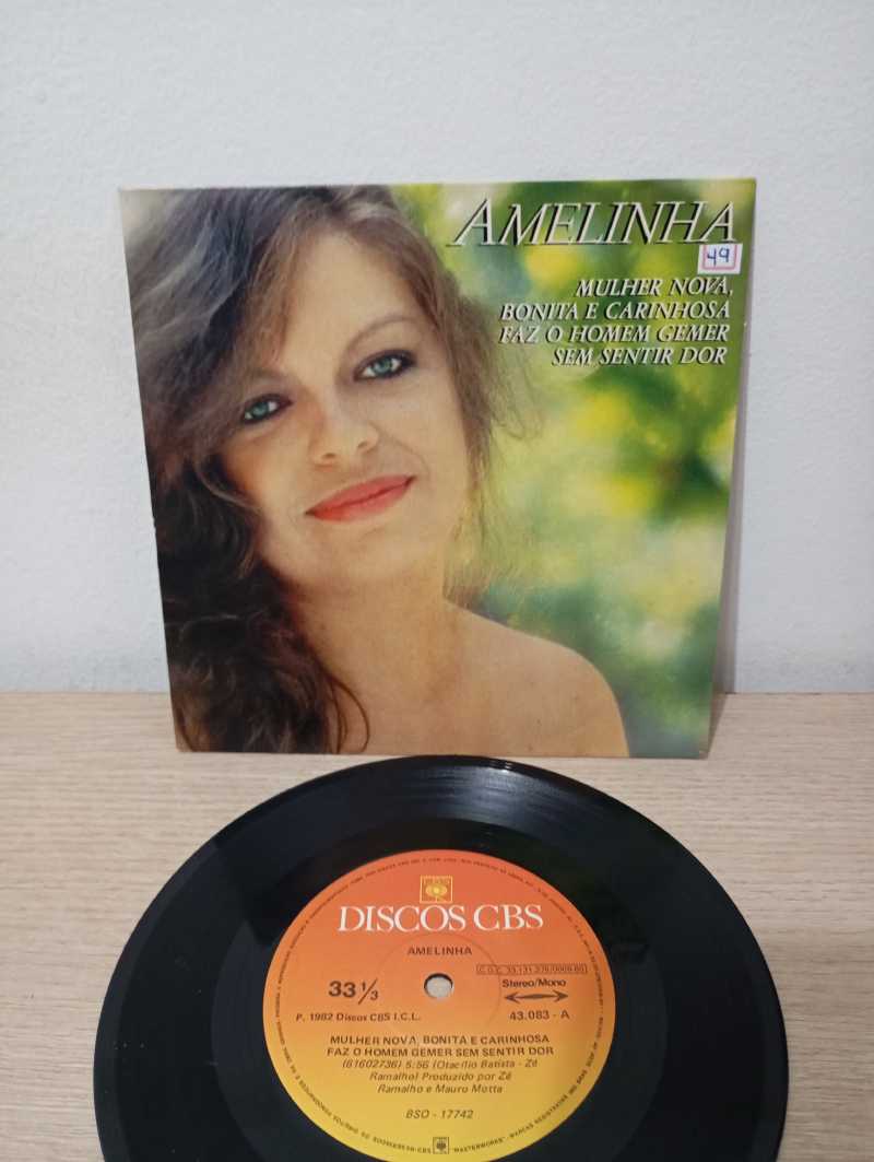 Compacto Vinil Amelinha Mulher Nova, Bonita e Carinhosa