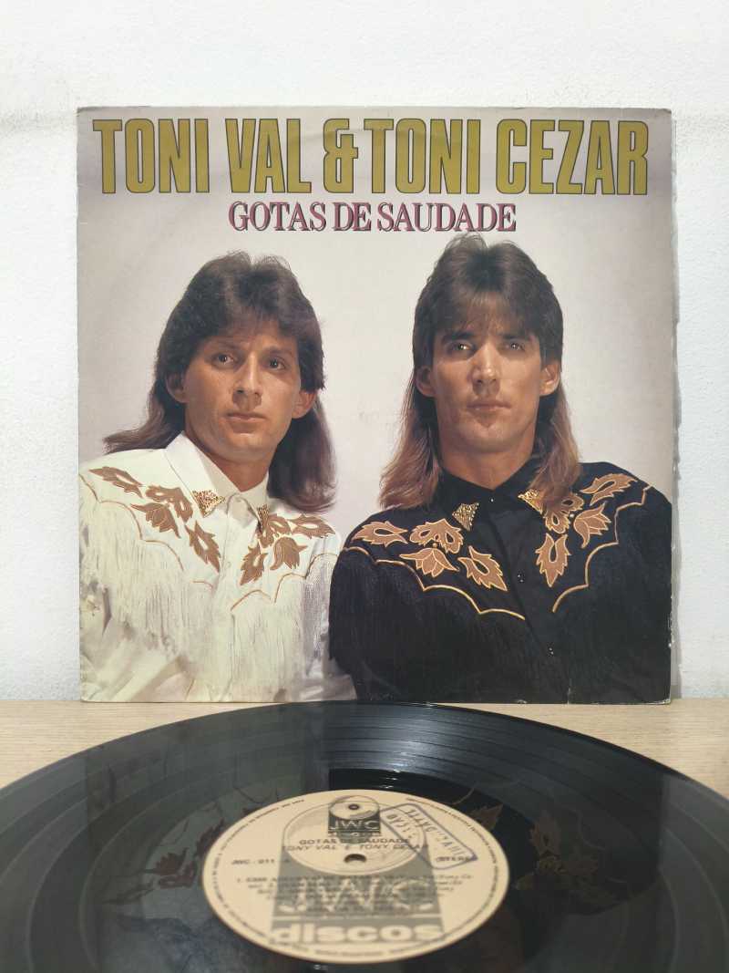 Lp Vinil Toni Val & Toni Cezar Gotas de Saudade
