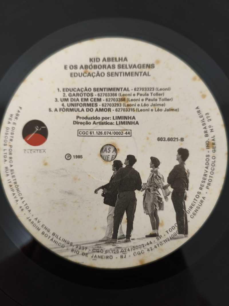 Lp Vinil Kid Abelha Educação Sentimental Com Encarte