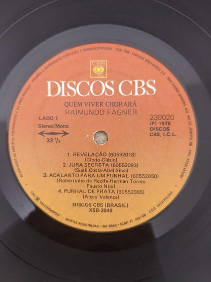 Lp Vinil Raimundo Fagner Eu Canto / Quem Viver Chorará