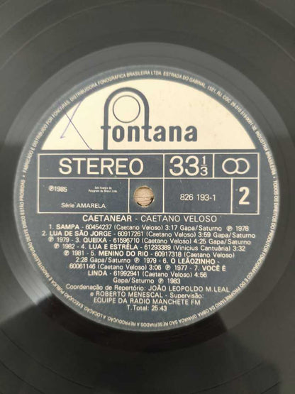 Lp Vinil Caetano Veloso Caetanear