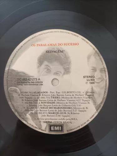 Disco Vinil Selvagem? Os Paralamas Do Sucesso Com Encarte A