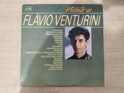 Lp Vinil Flávio Venturini O Talento de Duplo Com Encarte
