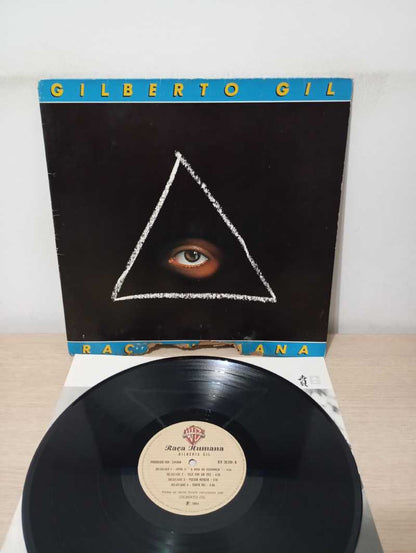 Lp Vinil Gilberto Gil Raça Humana Capa Dupla Com Encarte