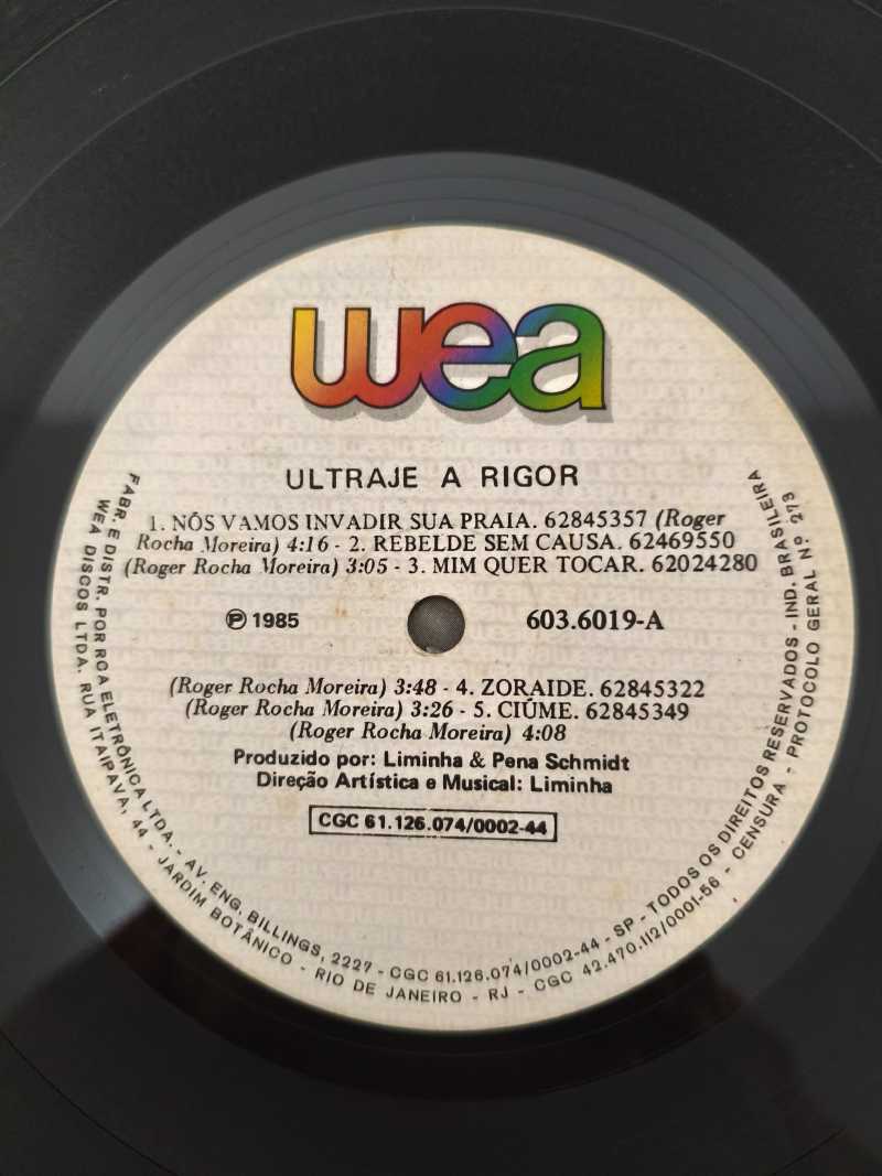 Lp Vinil Ultraje A Rigor Vamos Invadir Sua Praia C/ Encarte