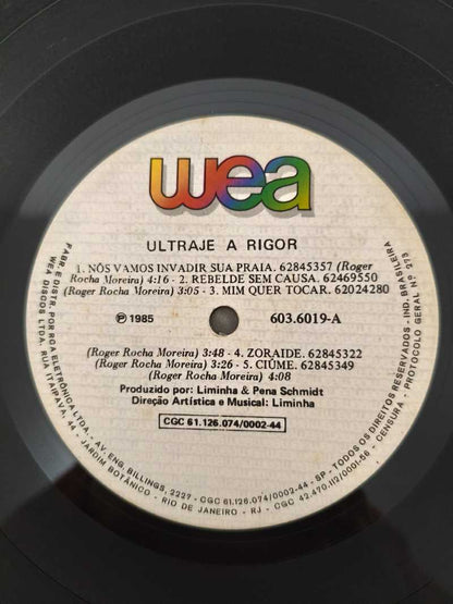 Lp Vinil Ultraje A Rigor Vamos Invadir Sua Praia C/ Encarte