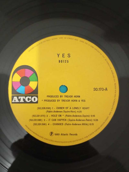 Lp Vinil Yes 90125 Com Encarte