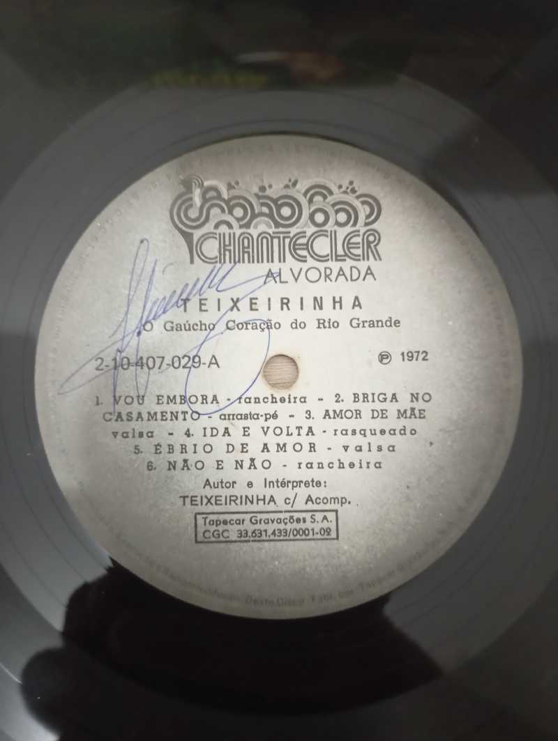 Lp Vinil Teixeirinha O Gaúcho Coração do Rio Grande