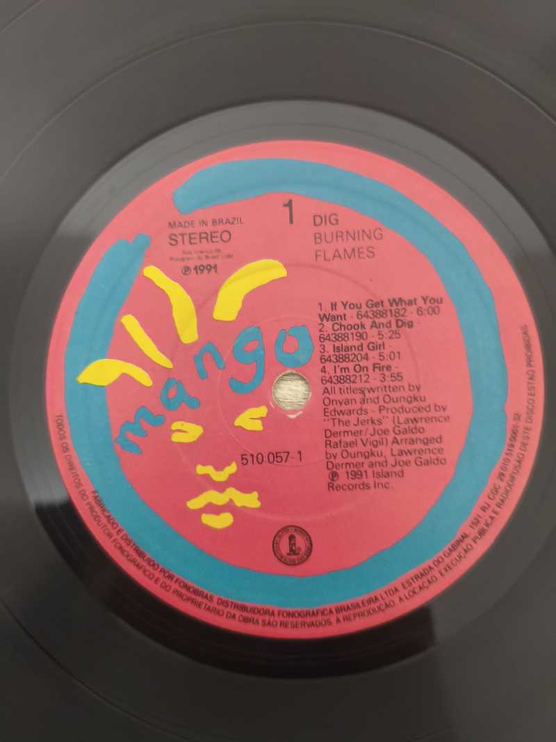Lp Vinil Burning Flames Dig