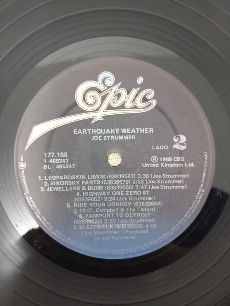 Lp Vinil Joe Strummer Earthquake Weather Com Encarte
