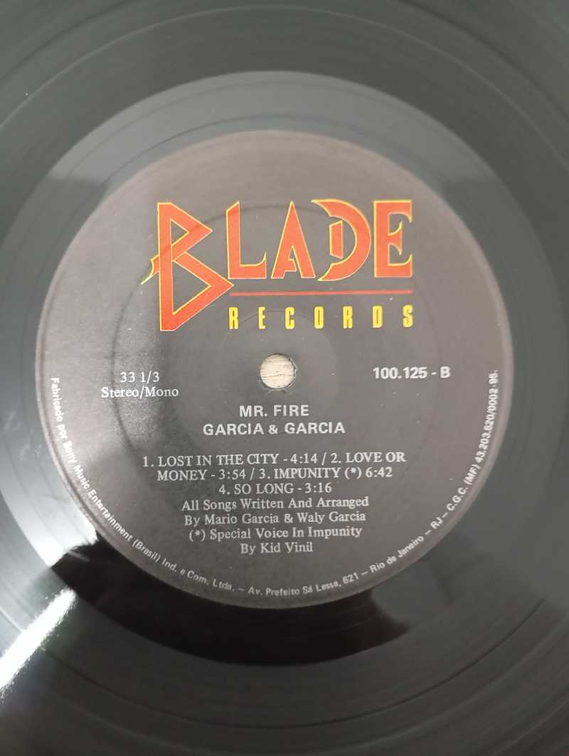 Lp Vinil Garcia & Garcia Mr. Fire Com Encarte
