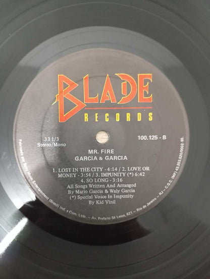 Lp Vinil Garcia & Garcia Mr. Fire Com Encarte