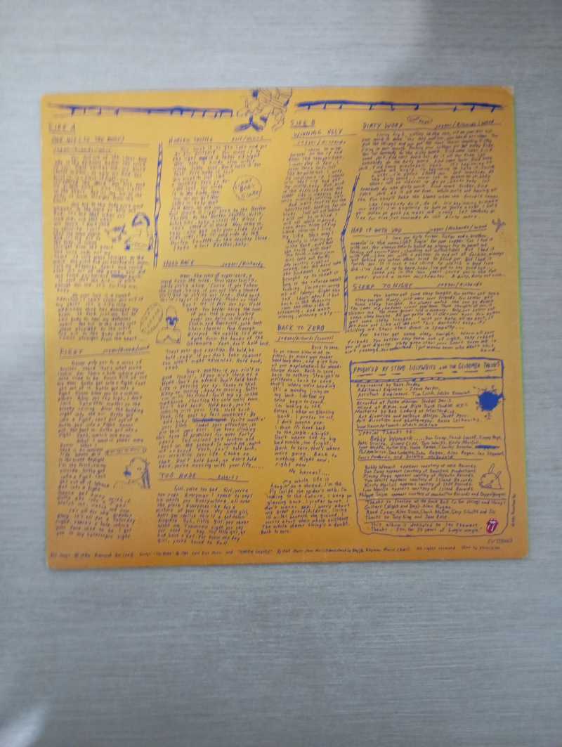 Lp Vinil The Rolling Stones Dirty Work Com Encarte