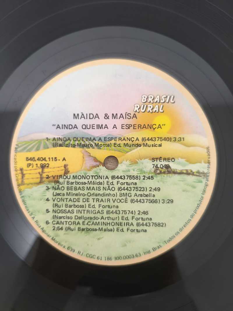 Lp Vinil Máida & Maísa Ainda Queima A Esperança