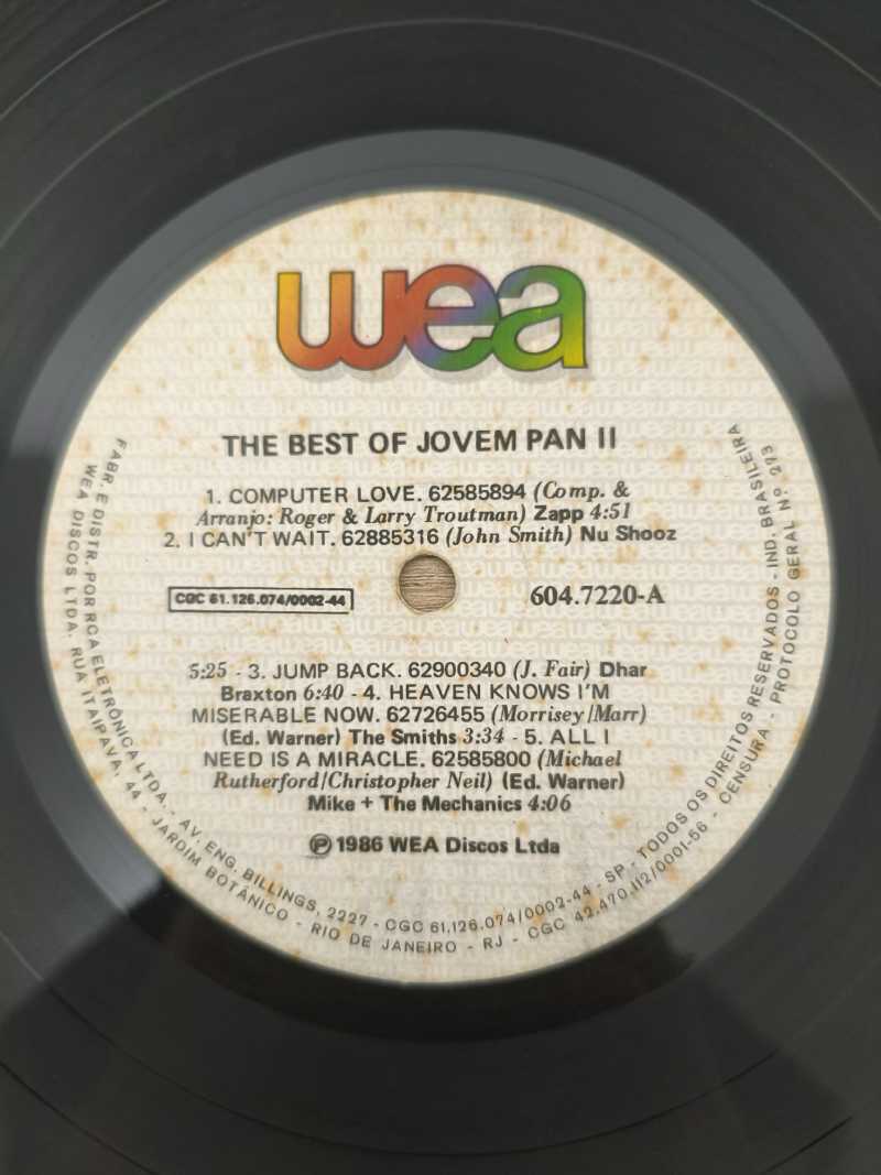 Lp Vinil Jovem Pan The Best of Vol. 2