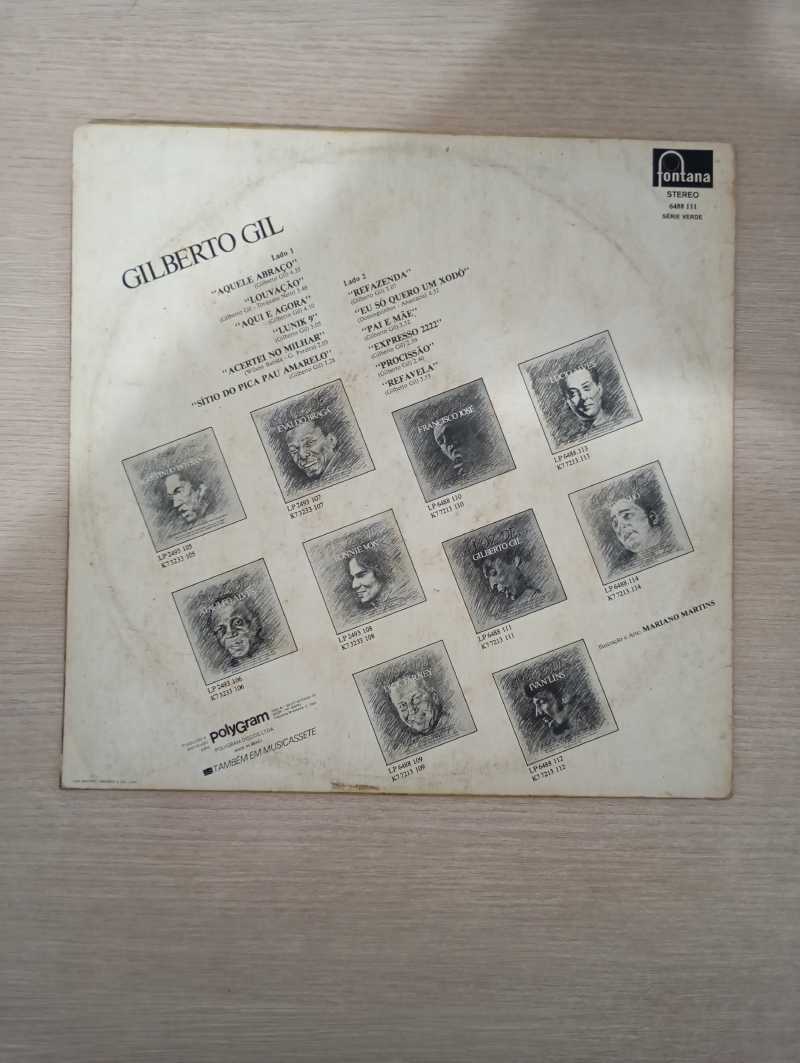 Lp Vinil Gilberto Gil A Voz De Gilberto Gil