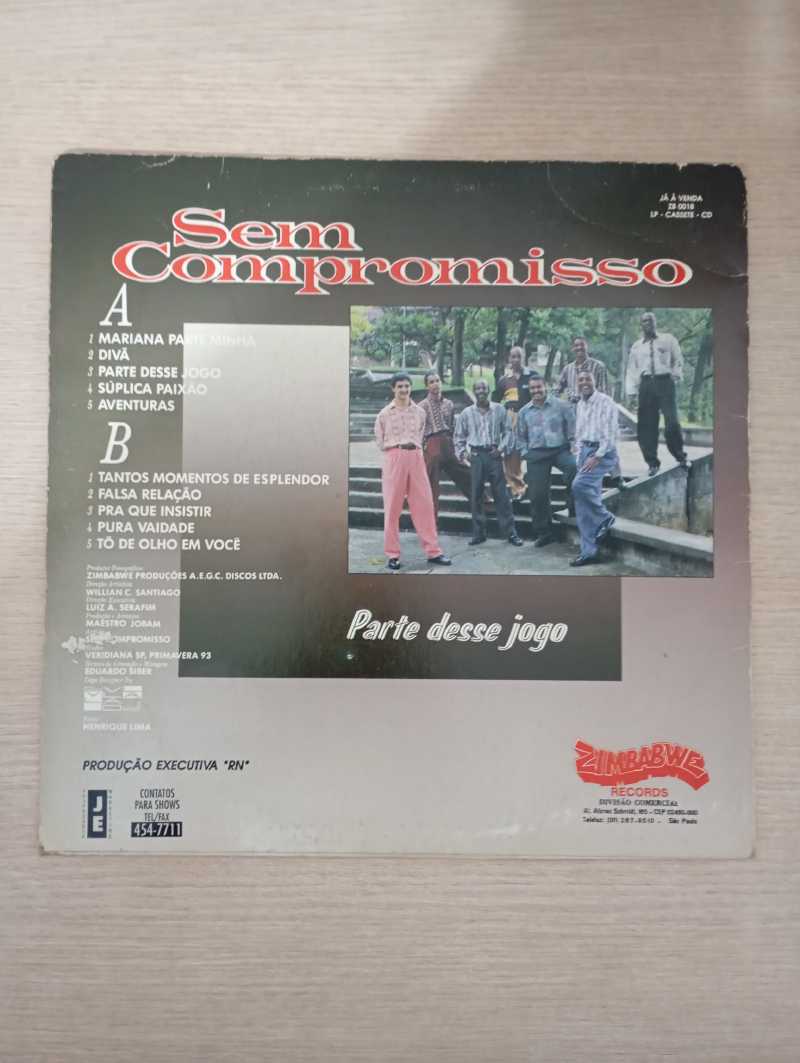 Lp Vinil Grupo Sem Compromisso Parte Desse Jogo