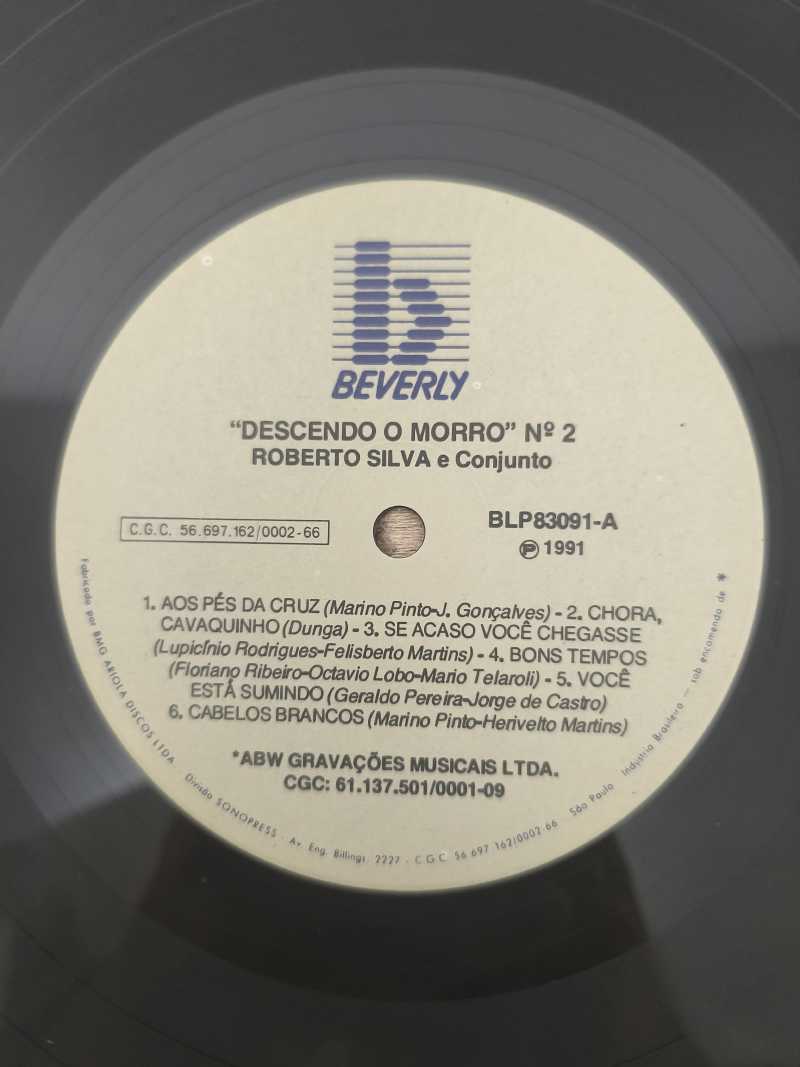 Lp Vinil Roberto Silva Descendo O Morro Nº 2