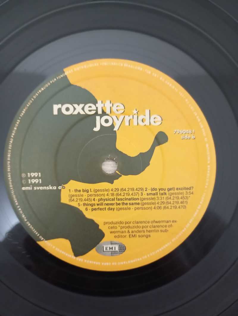 Lp Vinil Roxette Joyride Com Encarte