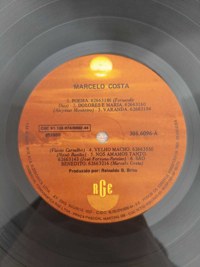 Lp Vinil Marcelo Costa 1985