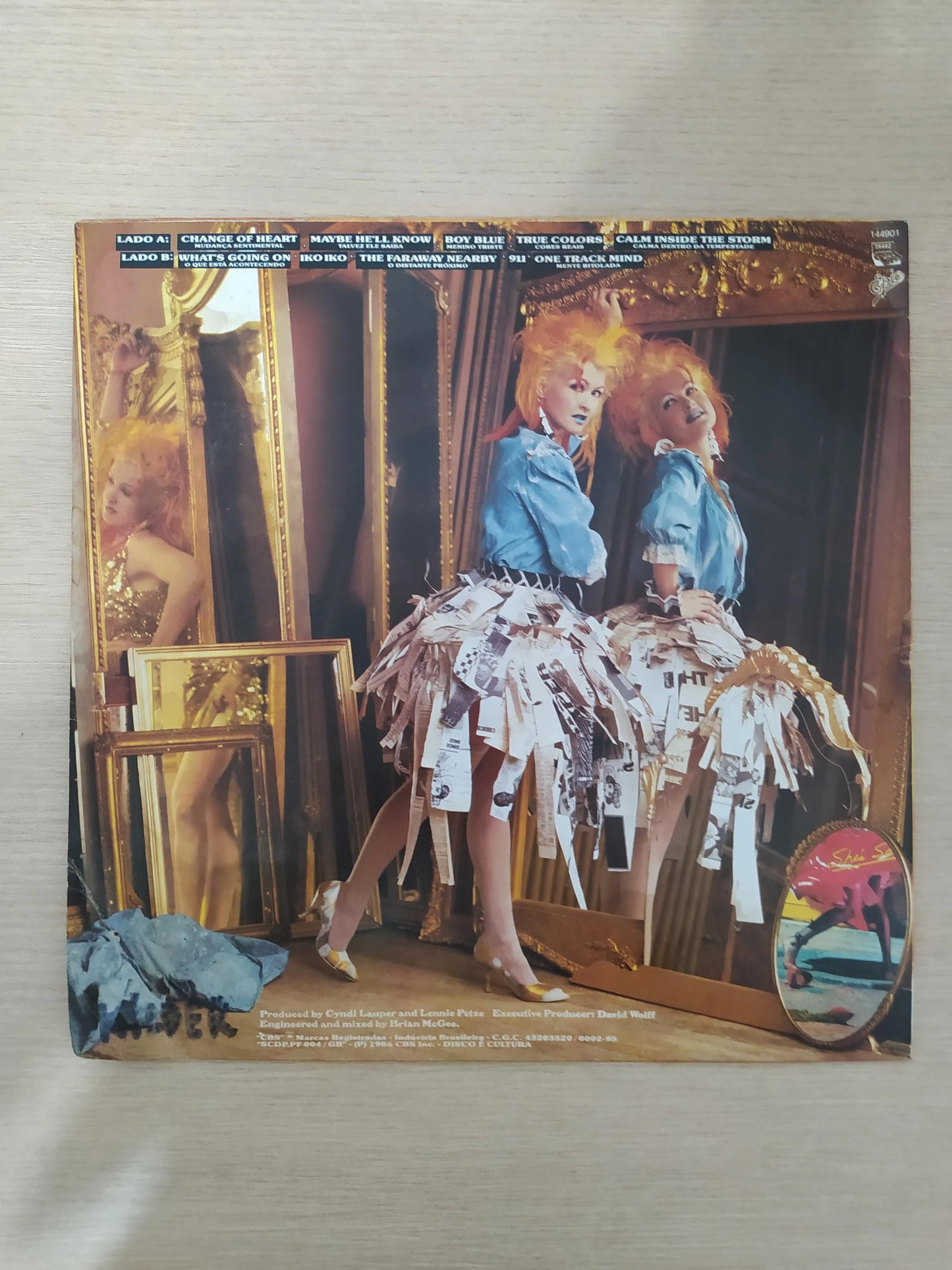 Lp Vinil Cyndi Lauper True Colors Com Encarte