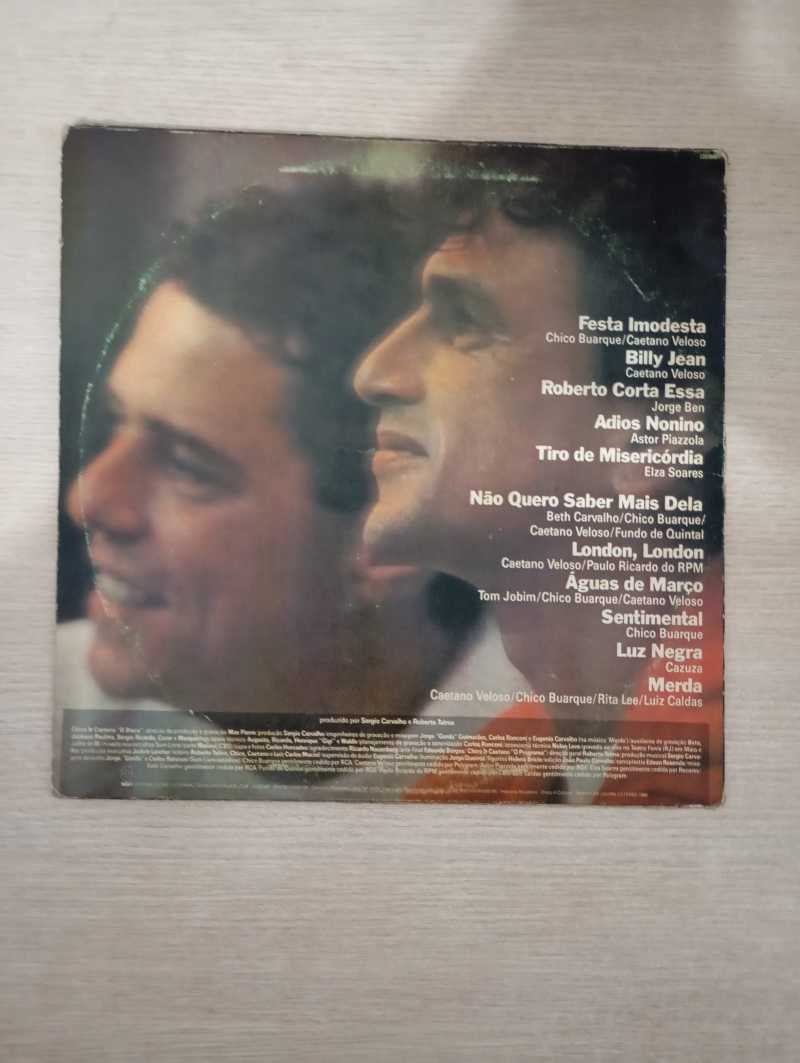 Lp Vinil Chico Buarque e Caetano Veloso Melhores Momentos