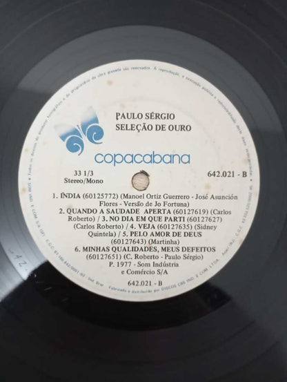 Lp Vinil Paulo Sergio Seleção De Ouro