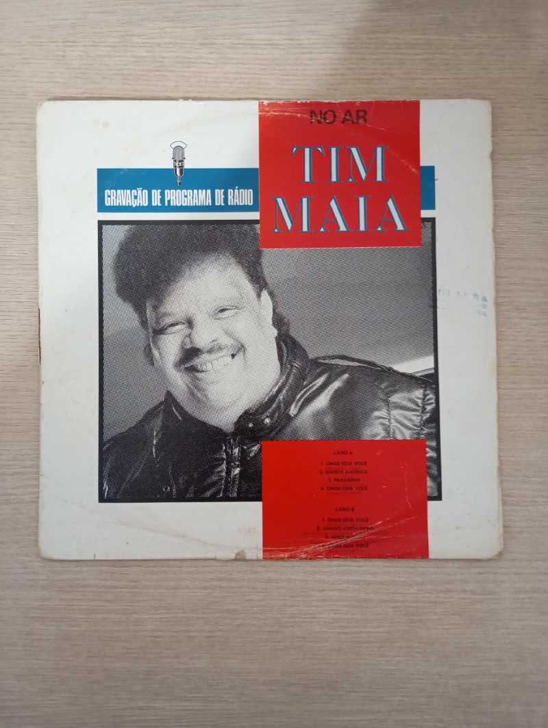 Lp Vinil Tim Maia No Ar Programa De Rádio Com Encarte