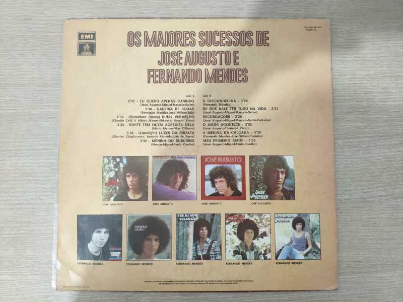 Lp Vinil José Augusto & Fernando Mendes Maiores Sucessos de