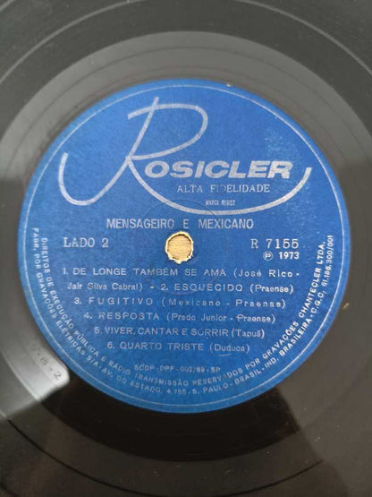 Lp Vinil Mensageiro E Mexicano 1973