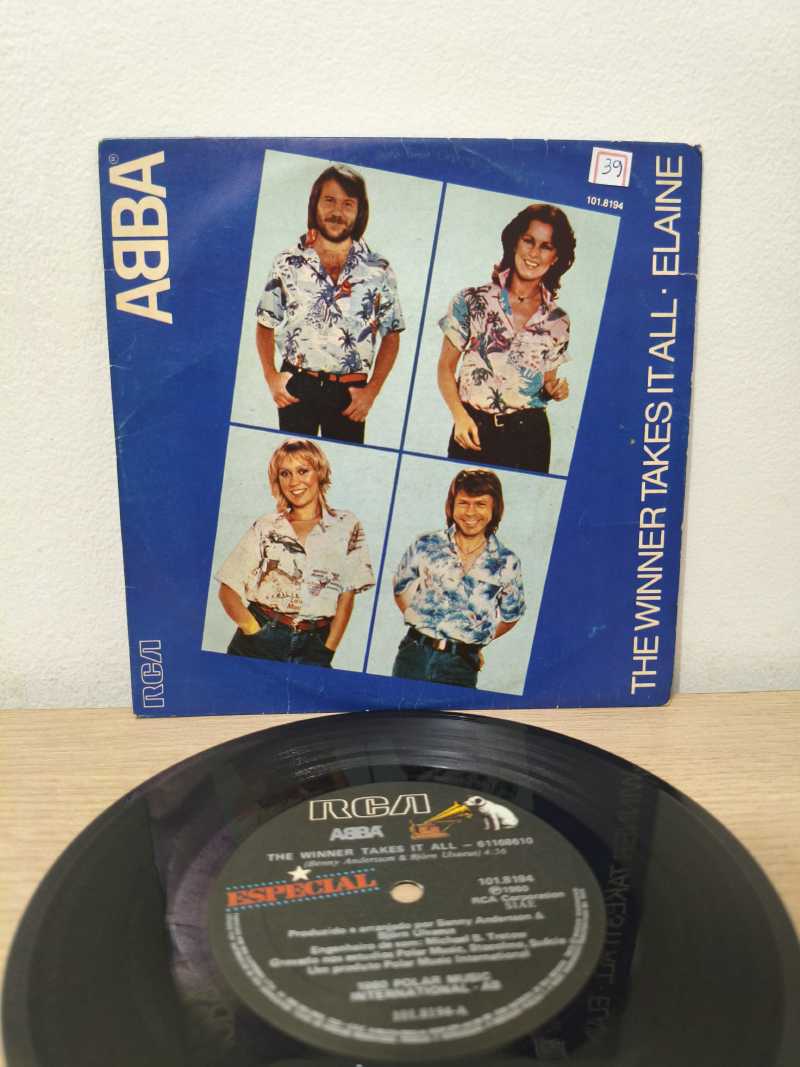 Compacto Vinil ABBA The Winner Takes It All / Elaine