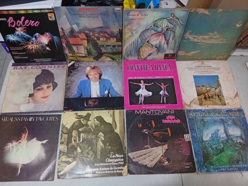 Lp Vinil Lote 12 Unidades Músicas Clássicas