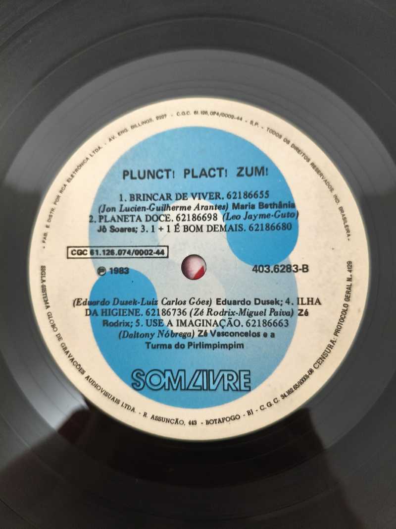 Lp Vinil Plunct Plact Zuuum Com Encarte