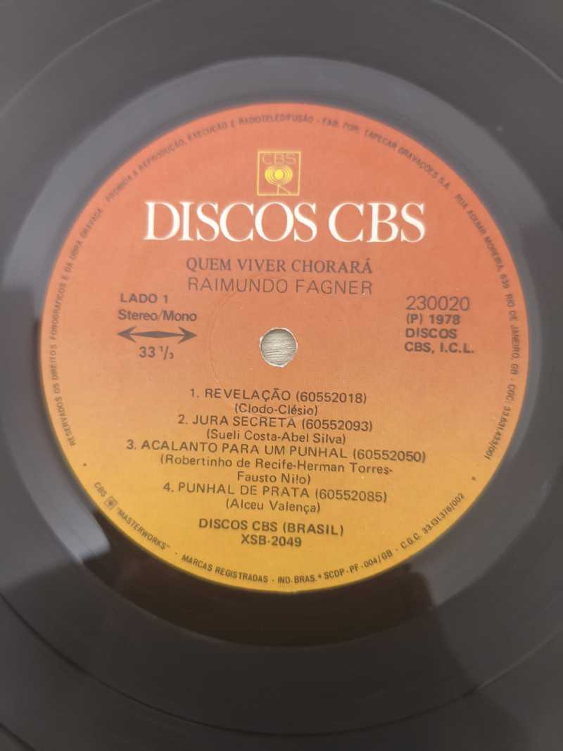 Lp Vinil Raimundo Fagner Eu Canto / Quem Viver Chorará