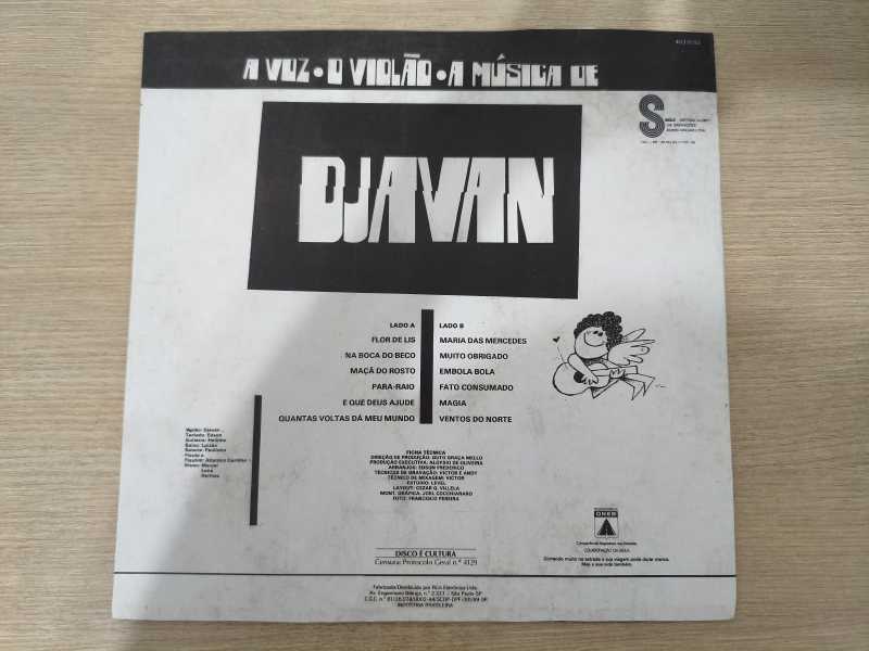 Lp Vinil Djavan A Voz O Violão A Música de