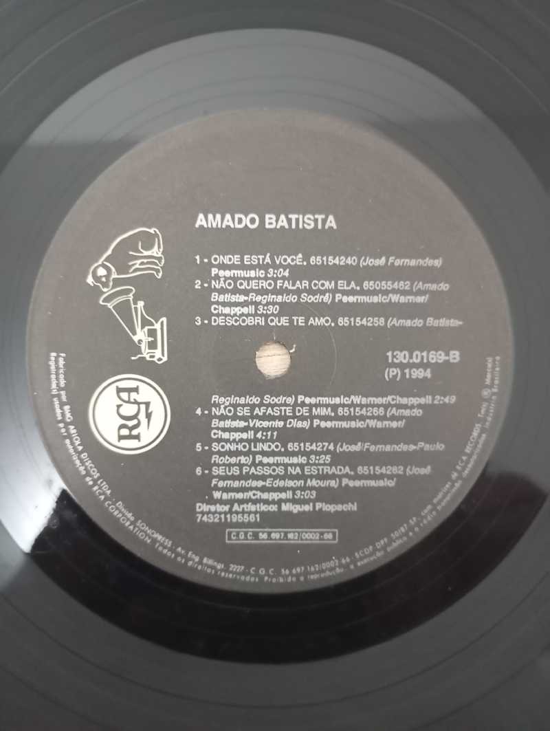 Lp Vinil Amado Batista 94 Com Encarte